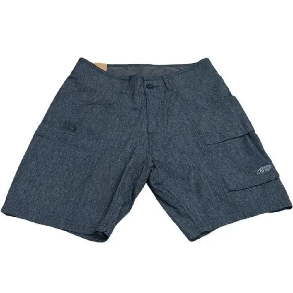 NEW Aftco Utility Outdoor Hiking Fishing Shorts in Color‎ Diffuse Navy 9/28